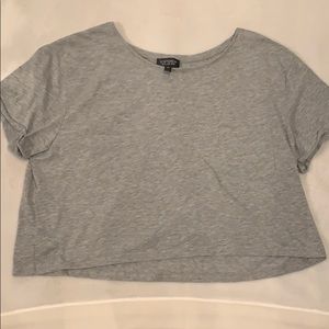 Grey Crop Top